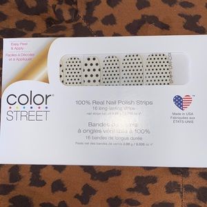 Colorstreet clear art nail  strips “polka dot-com”